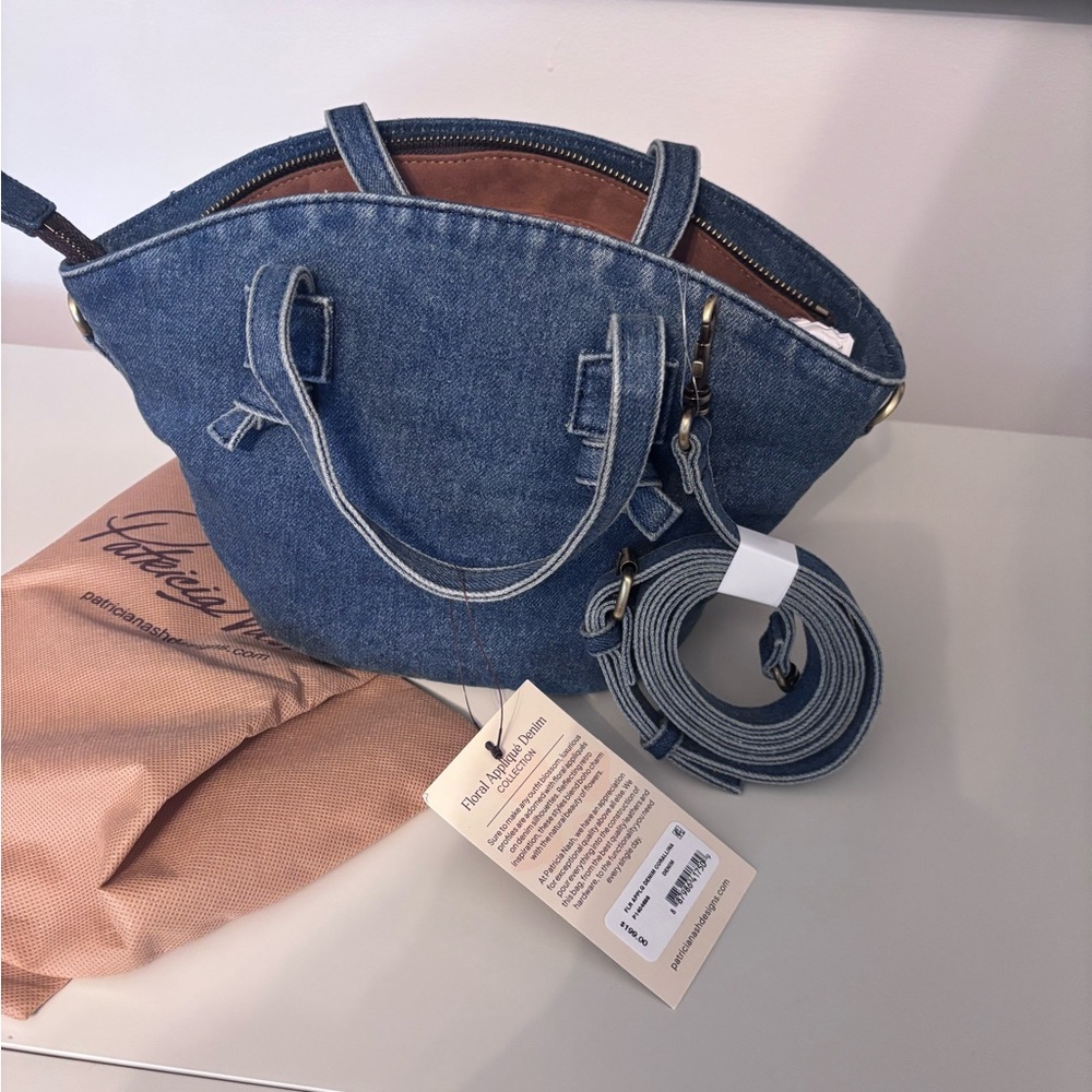 Patricia Nash Denim Floral Women's Bag - Picture 5 of 6